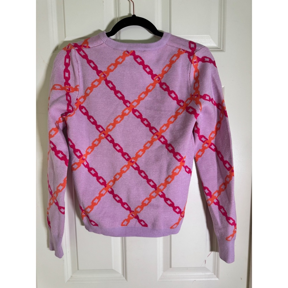THML Lilac Chain Link Knit Sweater XS - Picture 3 of 8